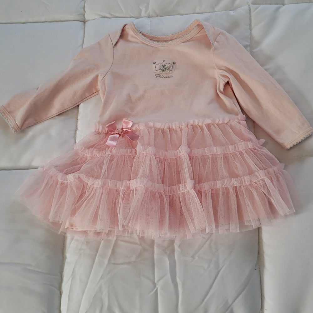 Long sleeve princess dress sz 12 months